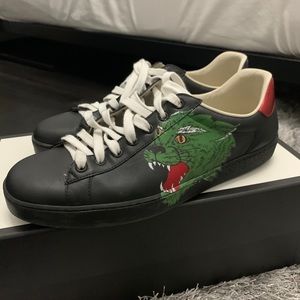 gucci ace panther sneakers